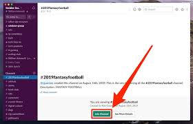 how to join a slack channel