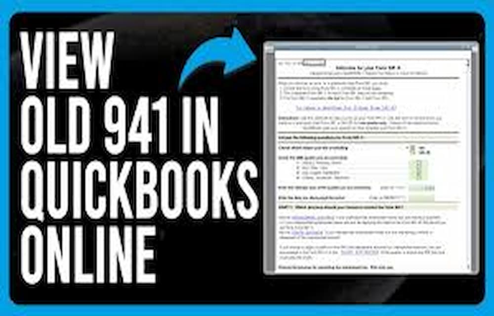 How to Get Form 941 from QuickBooks Online Easily