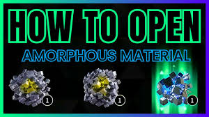 How to Open Amorphous Material