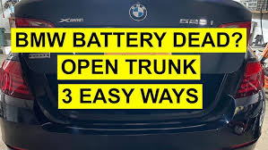 How to Open Trunk with Dead Battery