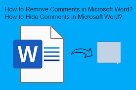 How to Remove Comments in Word