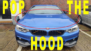 how to open bmw hood